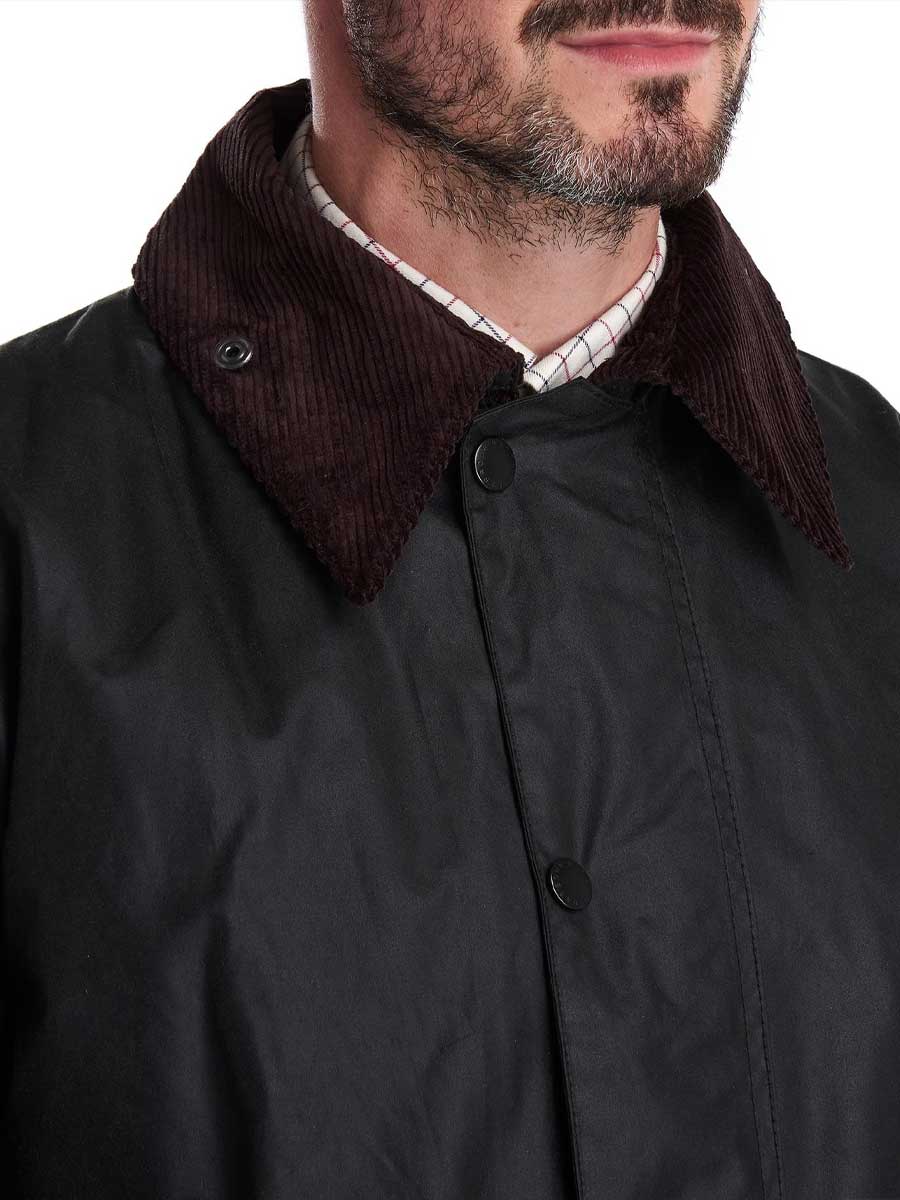 BARBOUR Border Wax Jacket - Mens - Sage - Image 7