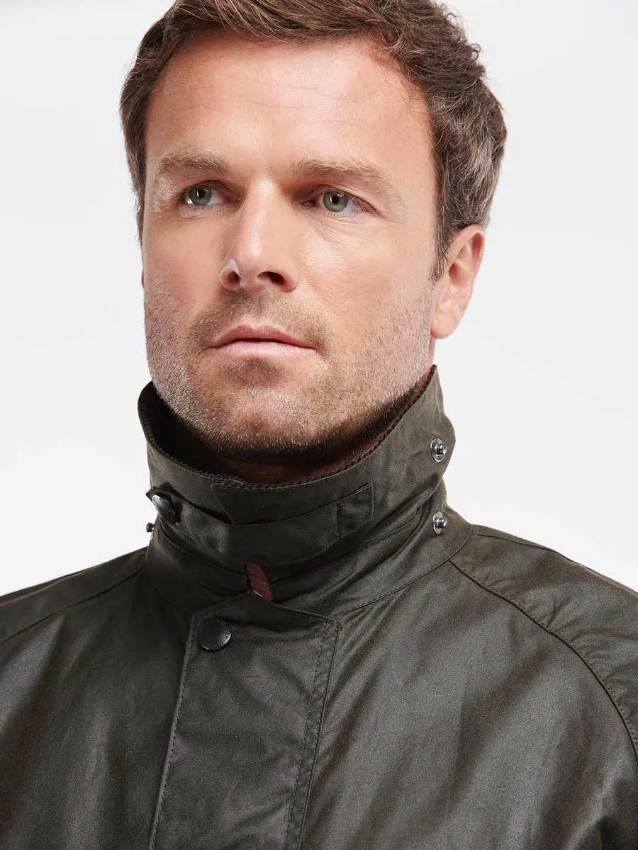 BARBOUR Bristol Wax Jacket - Mens - Olive - Image 7