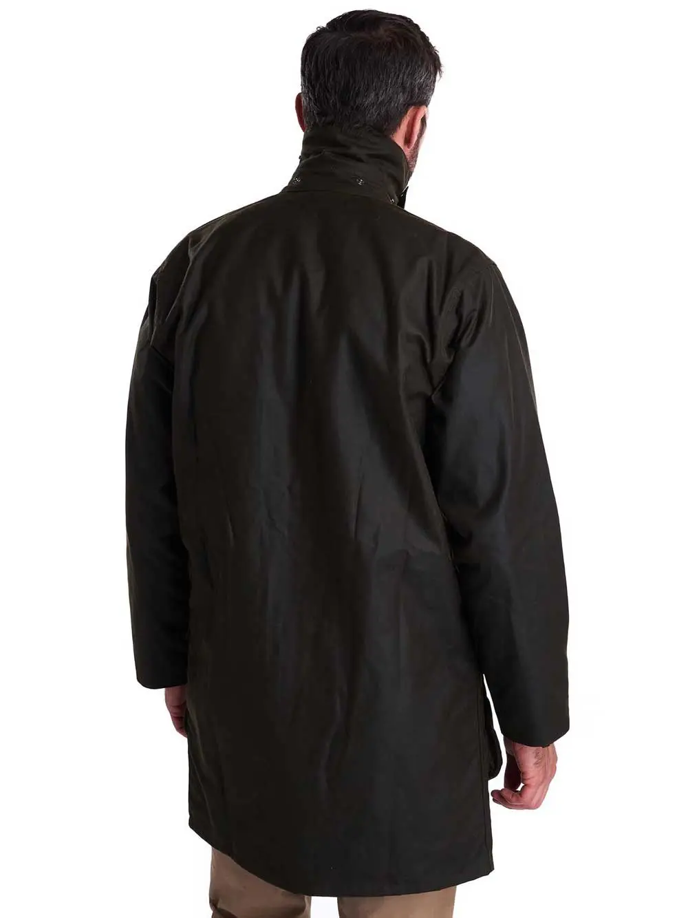BARBOUR Classic Northumbria Wax Jacket - Mens - Olive - Image 5