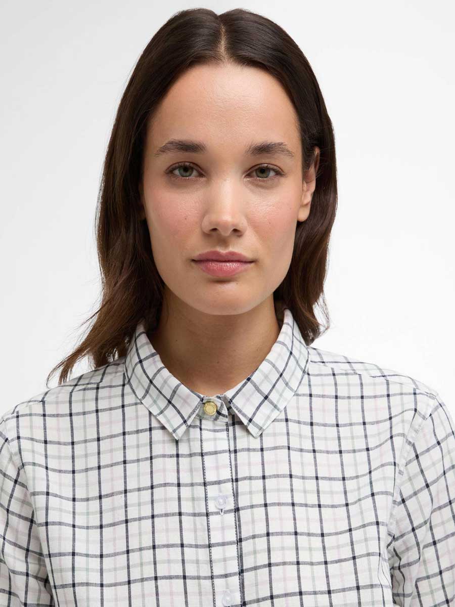 30% OFF BARBOUR Women's Petunia Long-Sleeved Shirt - Multi Check - Sizes: UK 10 & 16 - Image 3