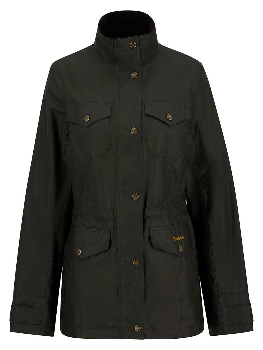 BARBOUR Women's Summer Sapper Waxed Jacket - Archive Olive / Ancient - Image 2