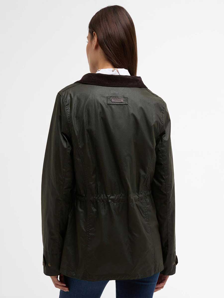 BARBOUR Women's Summer Sapper Waxed Jacket - Archive Olive / Ancient - Image 3