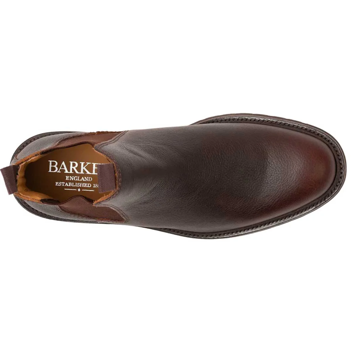 BARKER Camborne Xtra Lite Chelsea Boots - Mens - Brown Grain Pull Up - Image 3