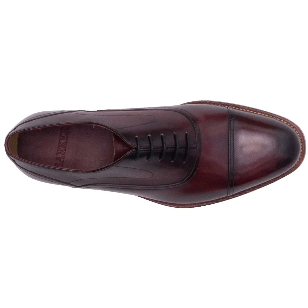 BARKER Cherwell Shoes - Mens - Hand Brushed Burgundy - Image 2