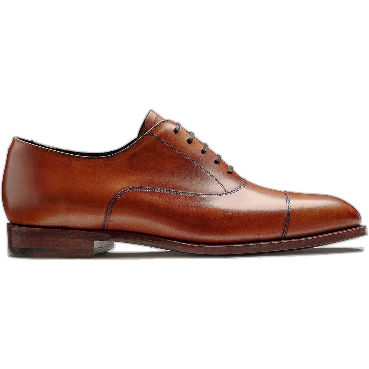 BARKER Chester Shoes - Mens Oxford - Antique Rosewood Calf - Image 3