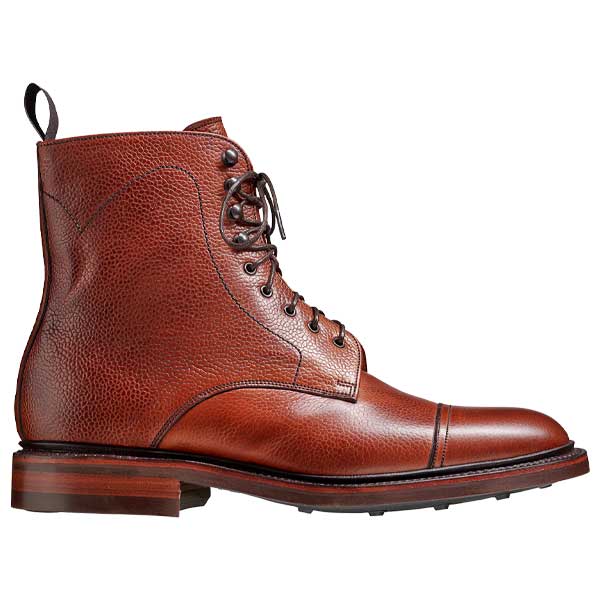 BARKER Donegal Boots - Mens Toe Cap - Antique Rosewood Calf - Image 2