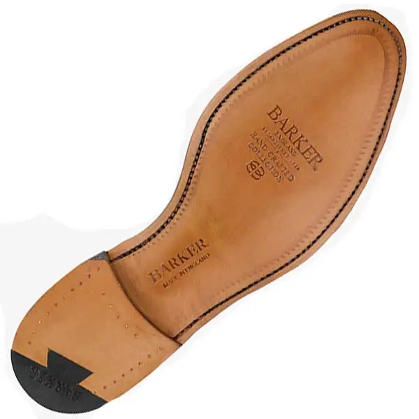 BARKER Fleet Shoes - Mens Double Monk Strap Brogues - Rosewood Calf & Grain - Image 3