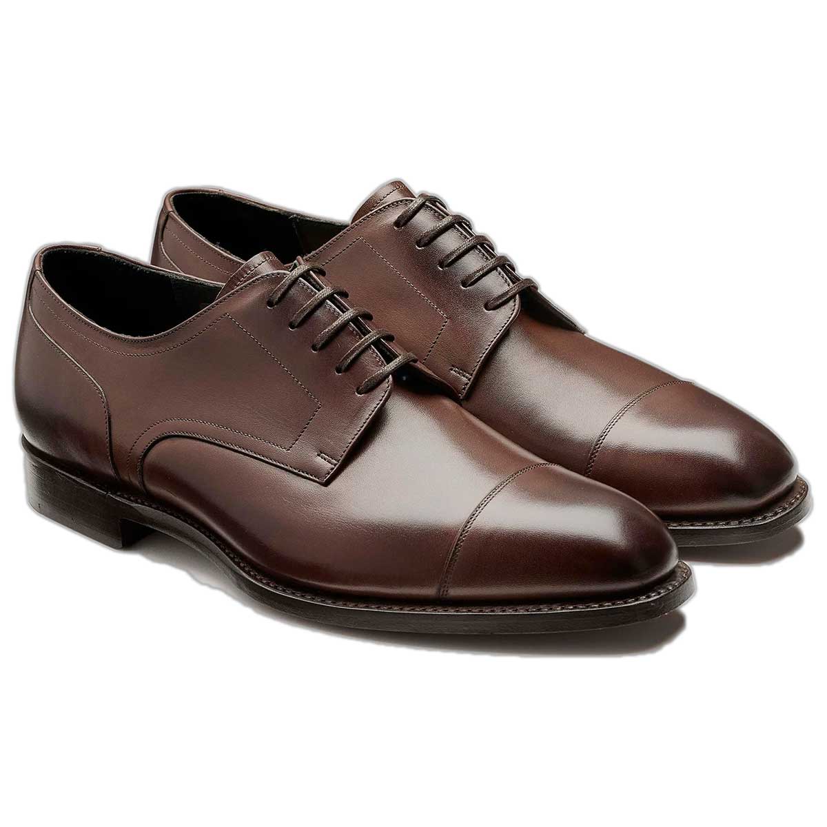 BARKER Hertford Shoes - Mens Oxford - Dark Walnut Calf - Image 3
