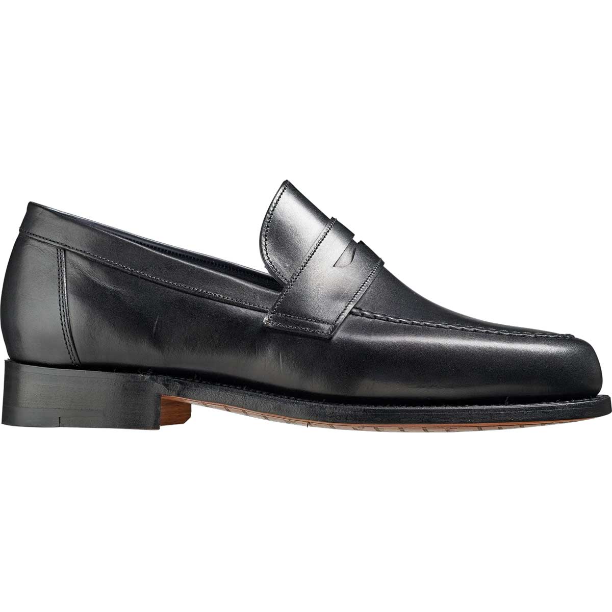 BARKER Jevington Shoes - Mens Loafers - Black Calf - Image 3