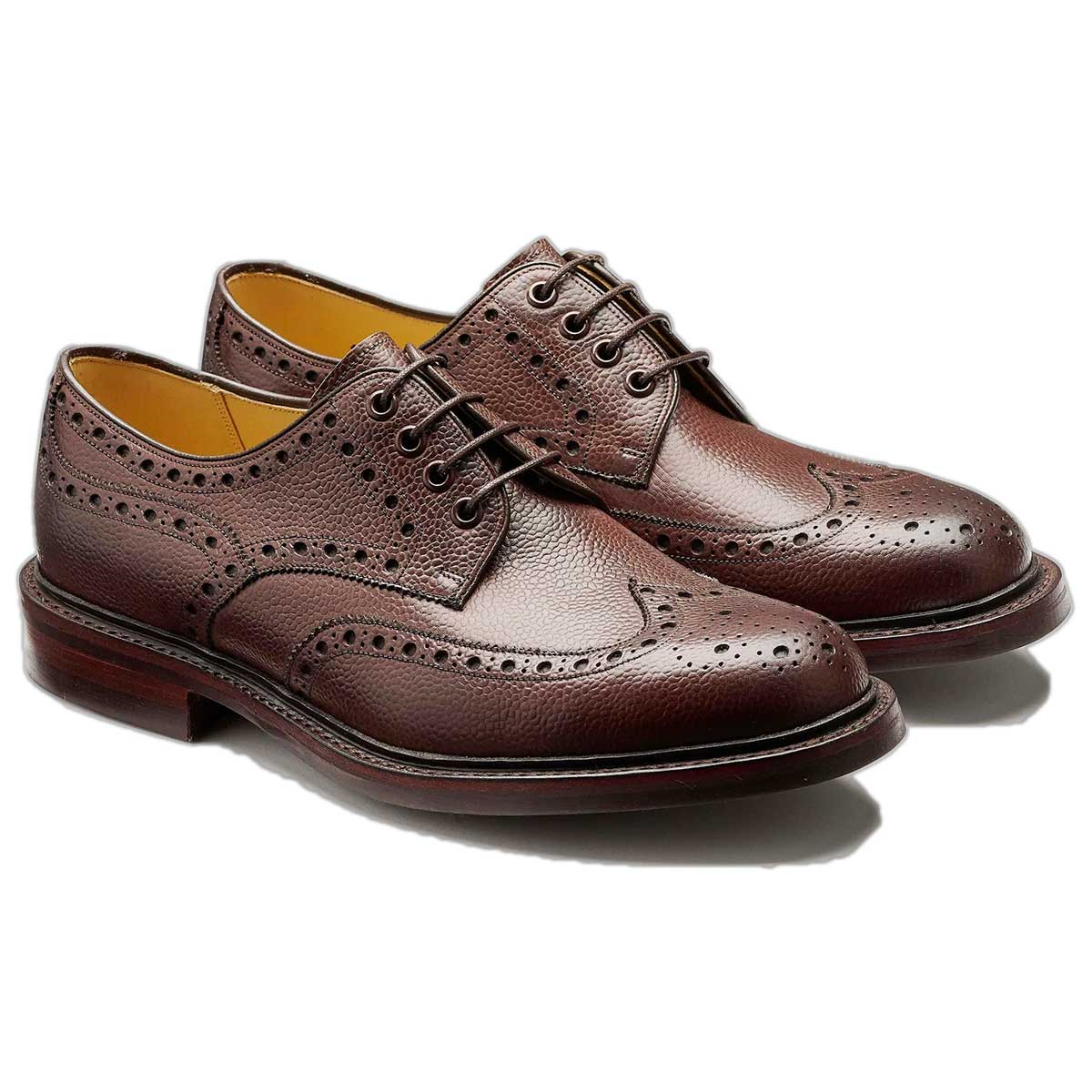 BARKER Kendall Shoes - Mens Brogues - Cherry Grain - Image 2