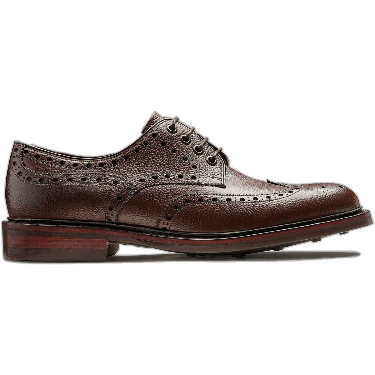 BARKER Kendall Shoes - Mens Brogues - Cherry Grain - Image 3