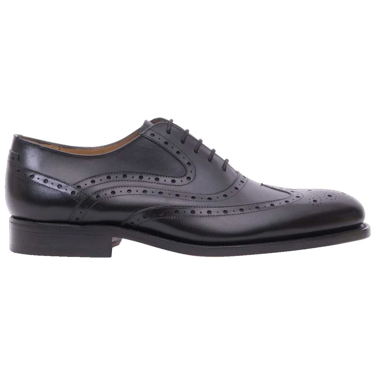 BARKER Liffey Shoes - Mens Brogue - Black Calf - Image 3