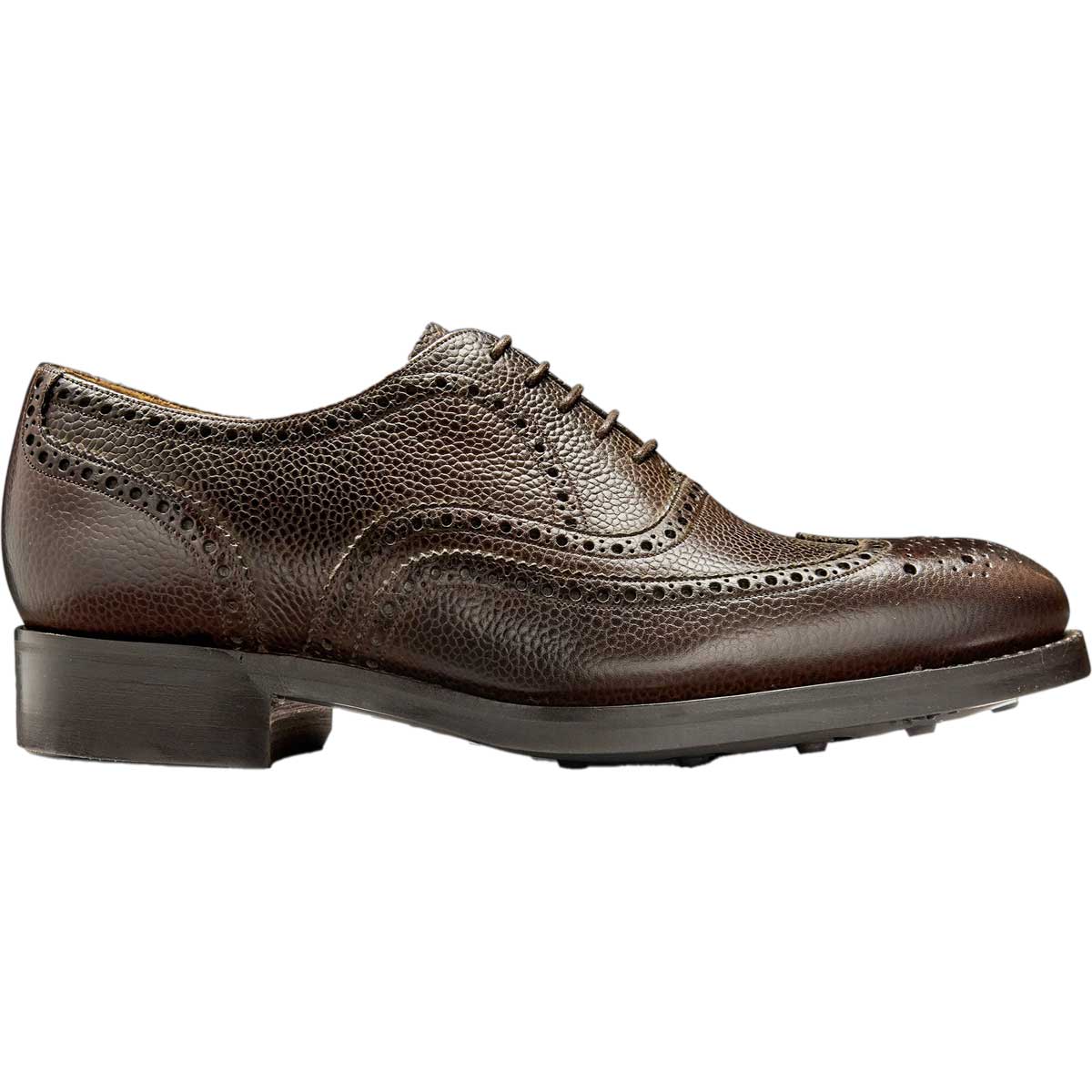 BARKER Malton II Shoes - Mens Brogue - Chocolate Grain - Image 3