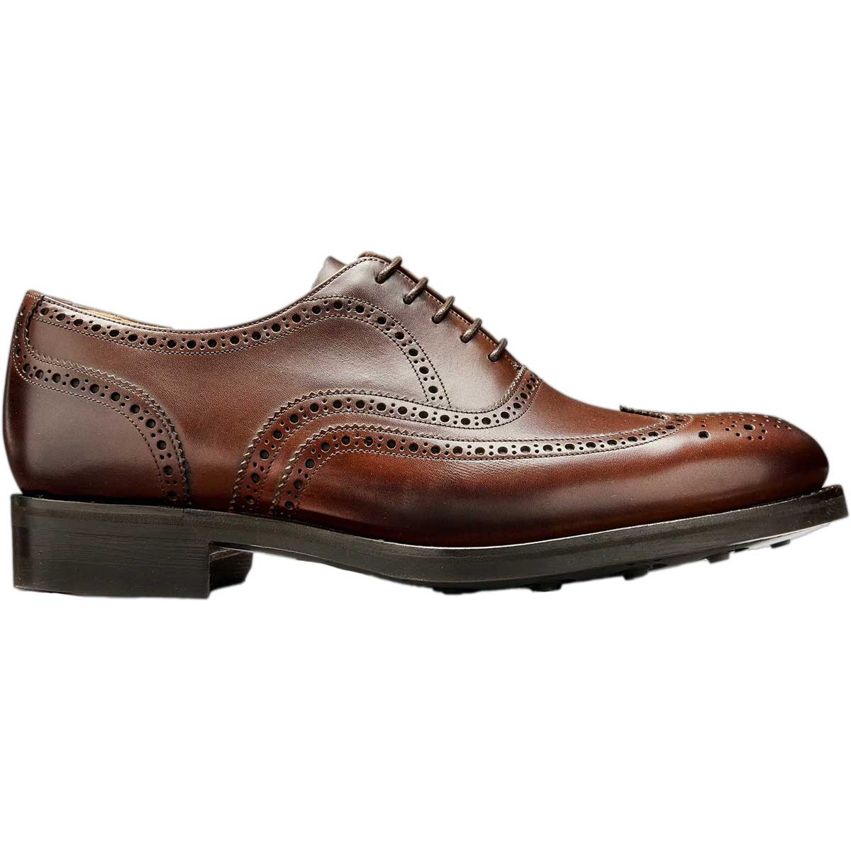 BARKER Malton II Shoes - Mens Brogue - Ebony Calf - Image 3