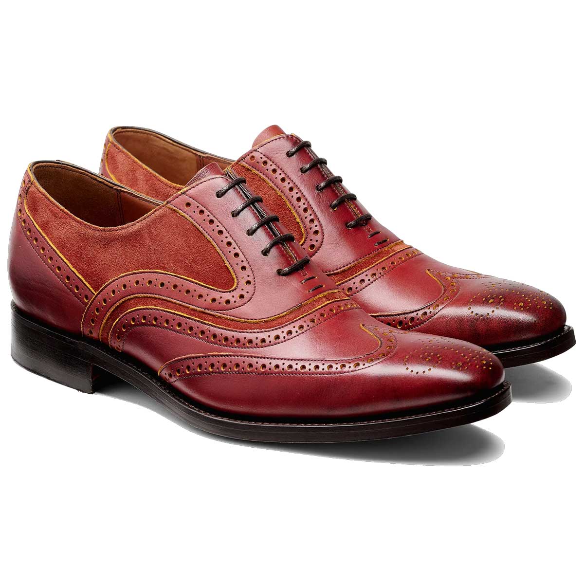 BARKER McClean Shoes - Mens Brogue - Rum & Mustard - Image 2