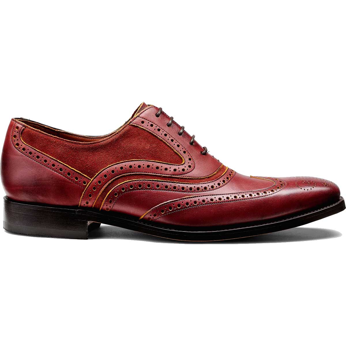 BARKER McClean Shoes - Mens Brogue - Rum & Mustard - Image 3