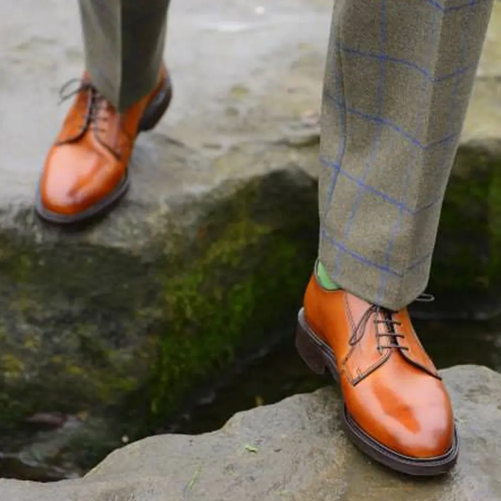 BARKER Nairn Shoes – Mens Country Derby Dainite Sole – Cedar Calf - Image 2