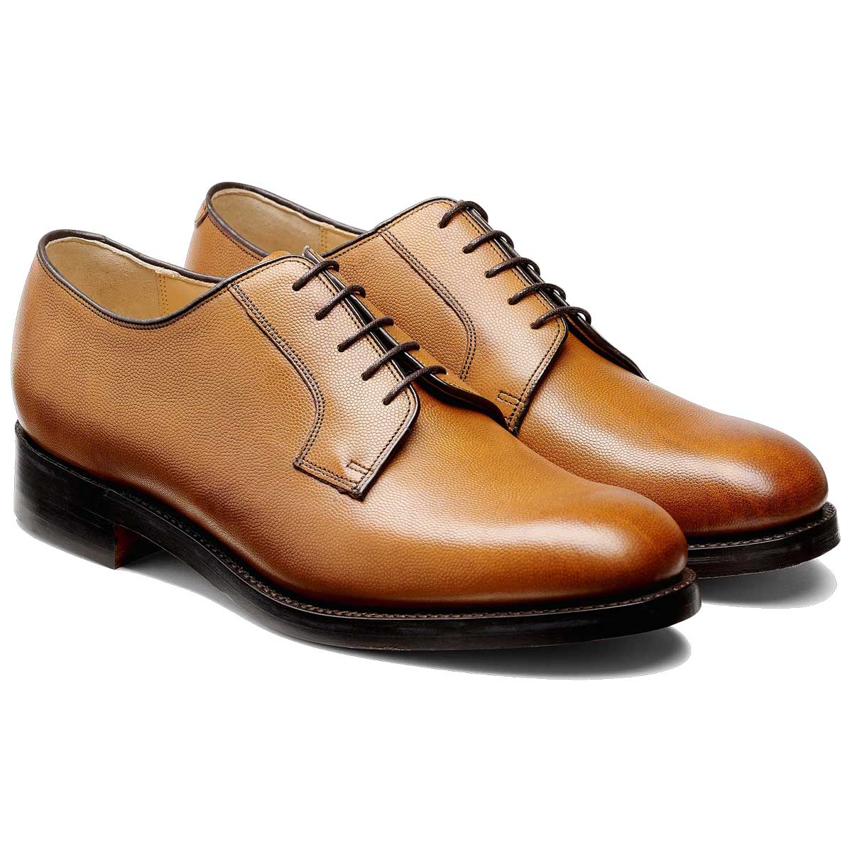 BARKER Nairn Shoes – Mens Country Derby Dainite Sole – Tan Fine Grain - Image 2