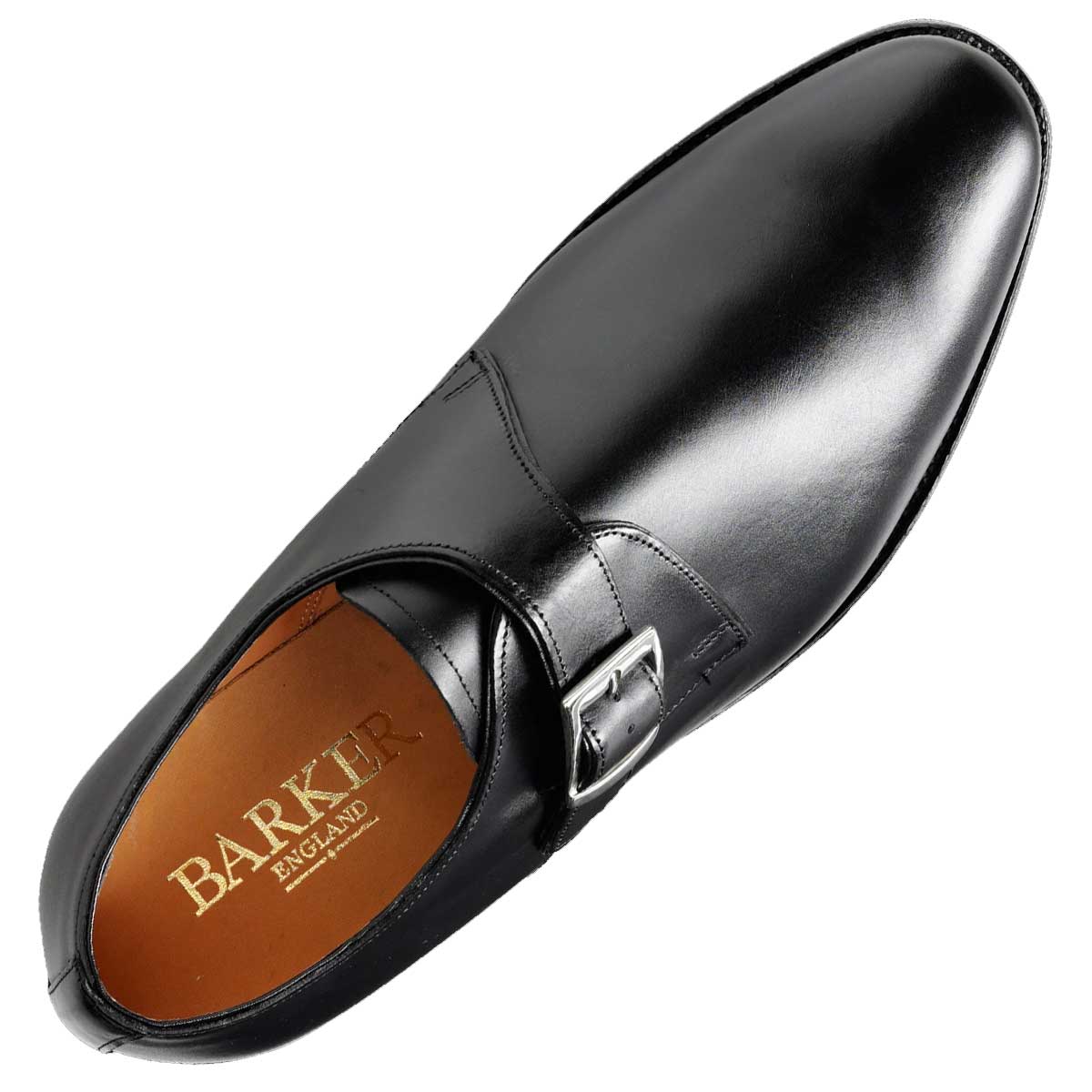 BARKER Northcote Single Monk Strap Shoes - Mens - Black Calf - Image 2