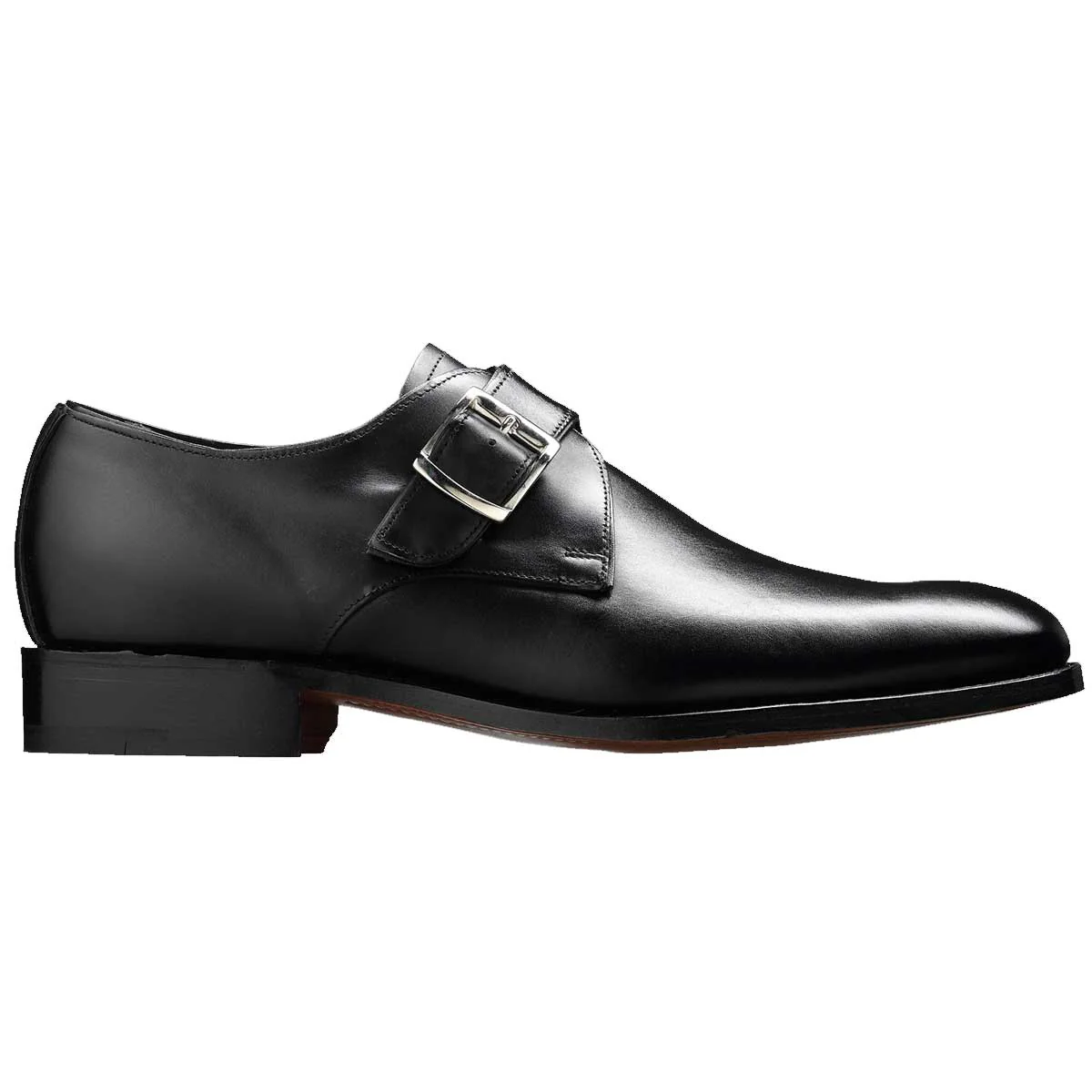 BARKER Northcote Single Monk Strap Shoes - Mens - Black Calf - Image 5