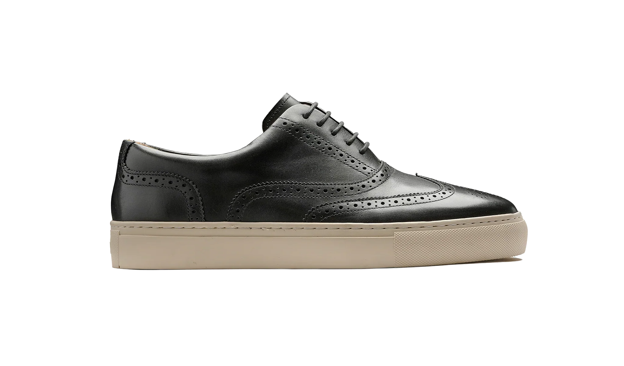 BARKER Owen Shoes - Men's Brogue Sneaker - Black Calf - Image 4
