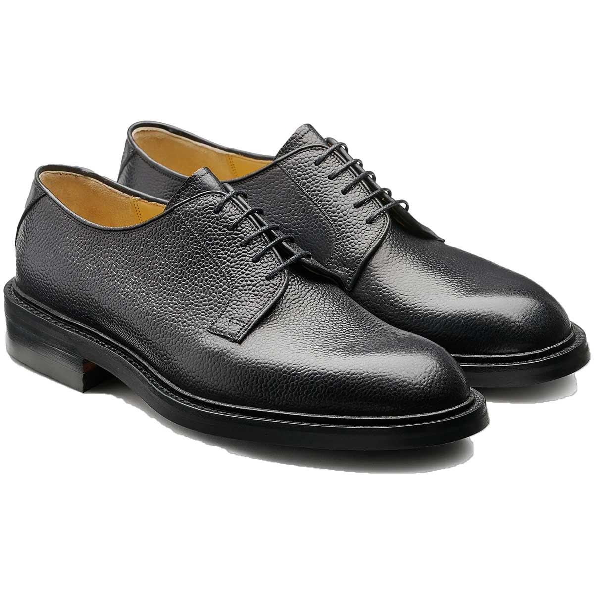 BARKER Penrith Shoes - Mens Derby - Black Grain - Image 2