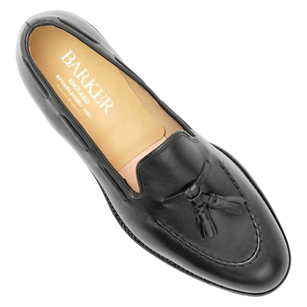 BARKER Pevensy Loafers - Black Calf - Image 2