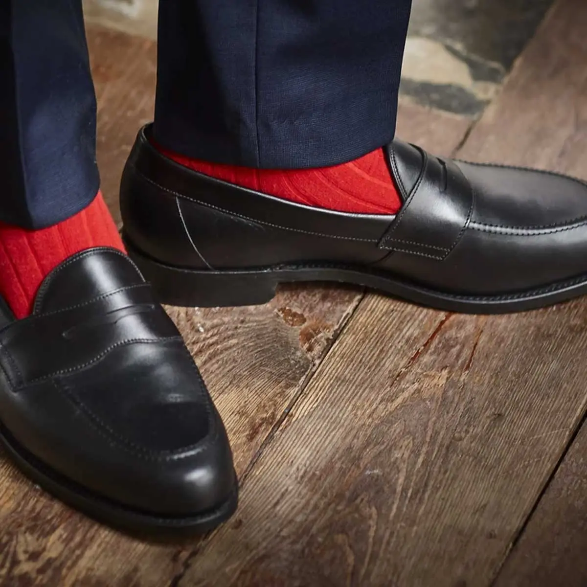 BARKER Portsmouth Shoes - Mens Penny loafer - Black Calf - Image 2