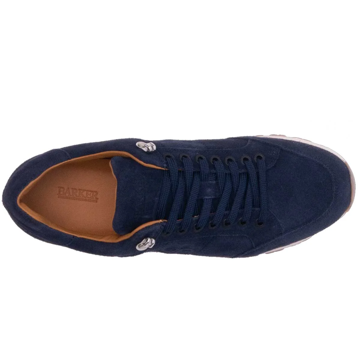 BARKER Seb Sneakers - Mens - Navy Suede - Image 4