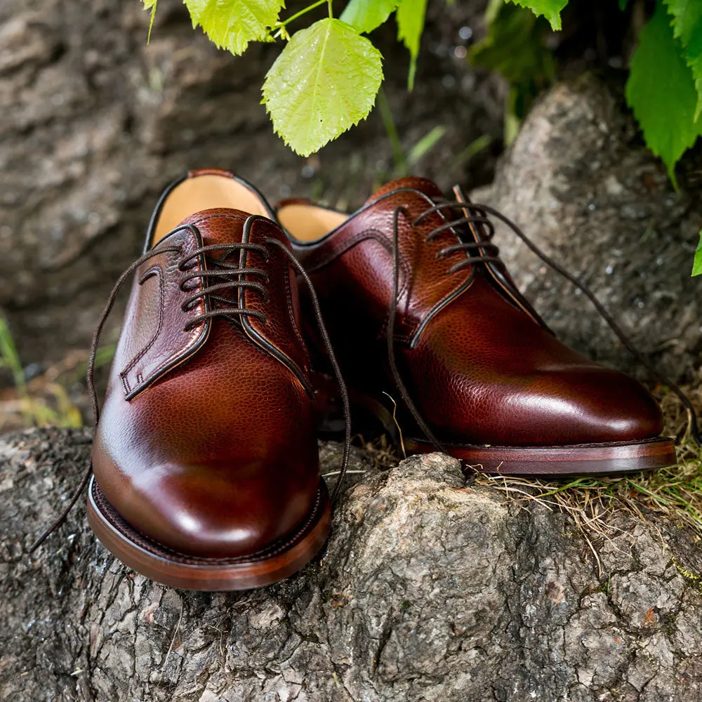 BARKER Skye Shoes - Mens Derby Dainite Sole - Cherry Grain - Image 2