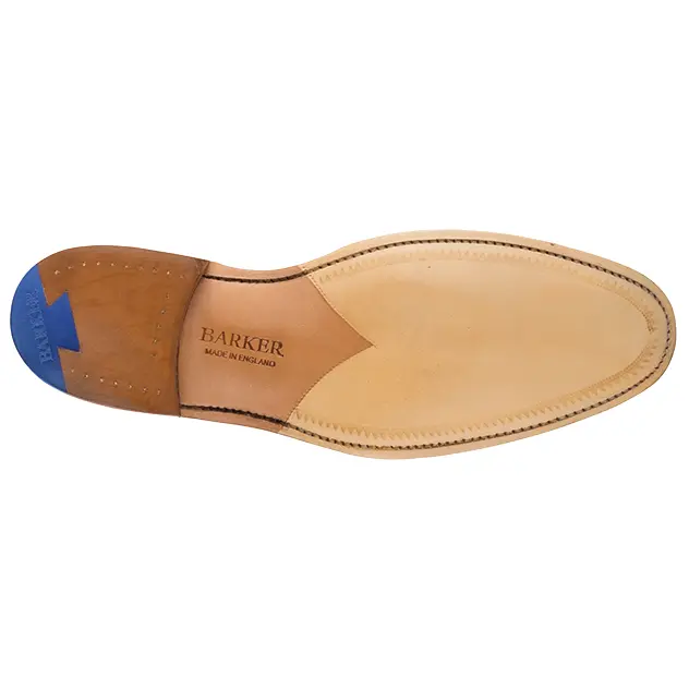 BARKER Valiant Shoes - Mens Brogues - Ebony, Green & Blue Hand Painted - Image 3