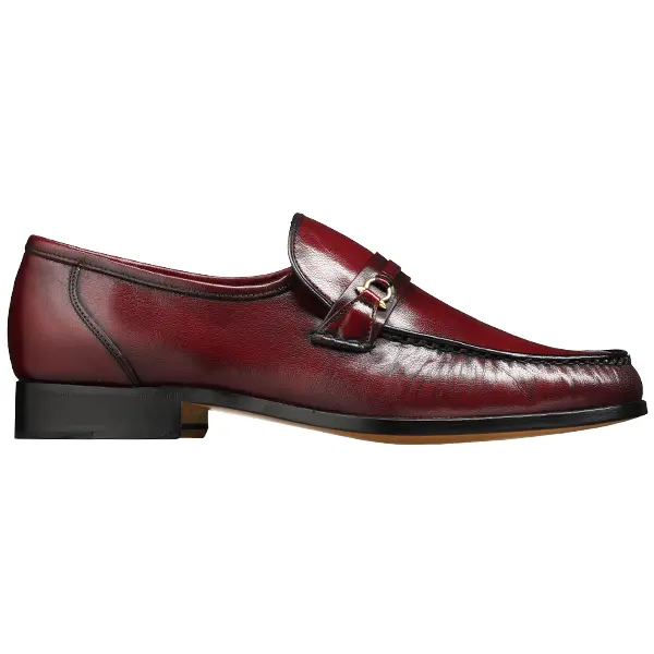 BARKER Wade Shoes - Mens Moccasins - Burgundy Kid - Image 4