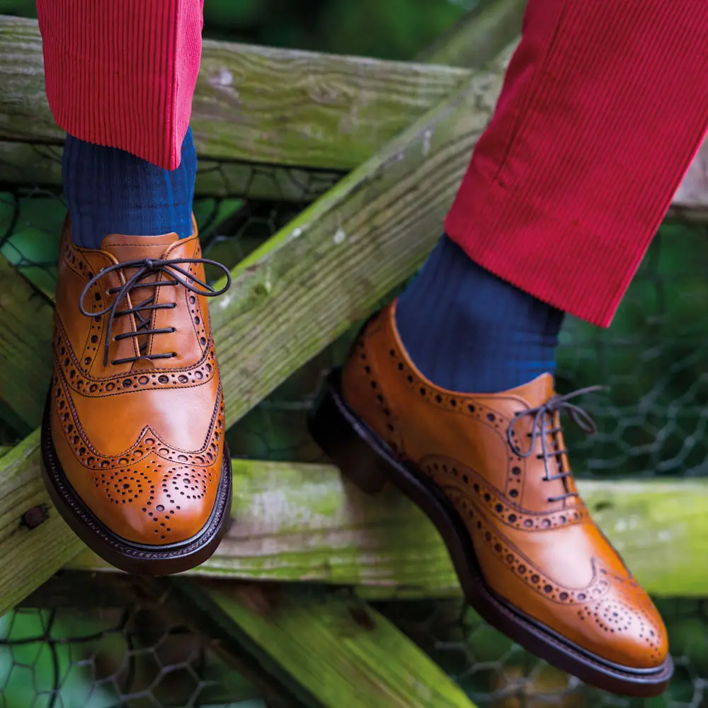 BARKER Westfield Shoes - Mens Country Brogues - Cedar Calf - Image 2