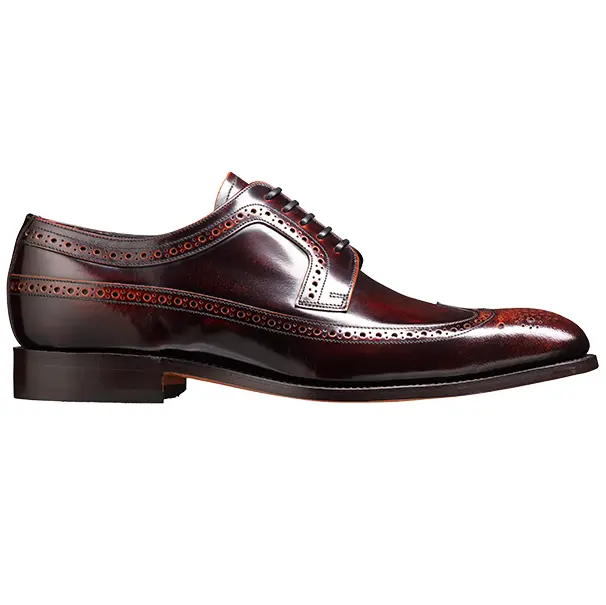 BARKER Woodbridge Shoes - Mens Brogues - Brandy Polish - Image 3