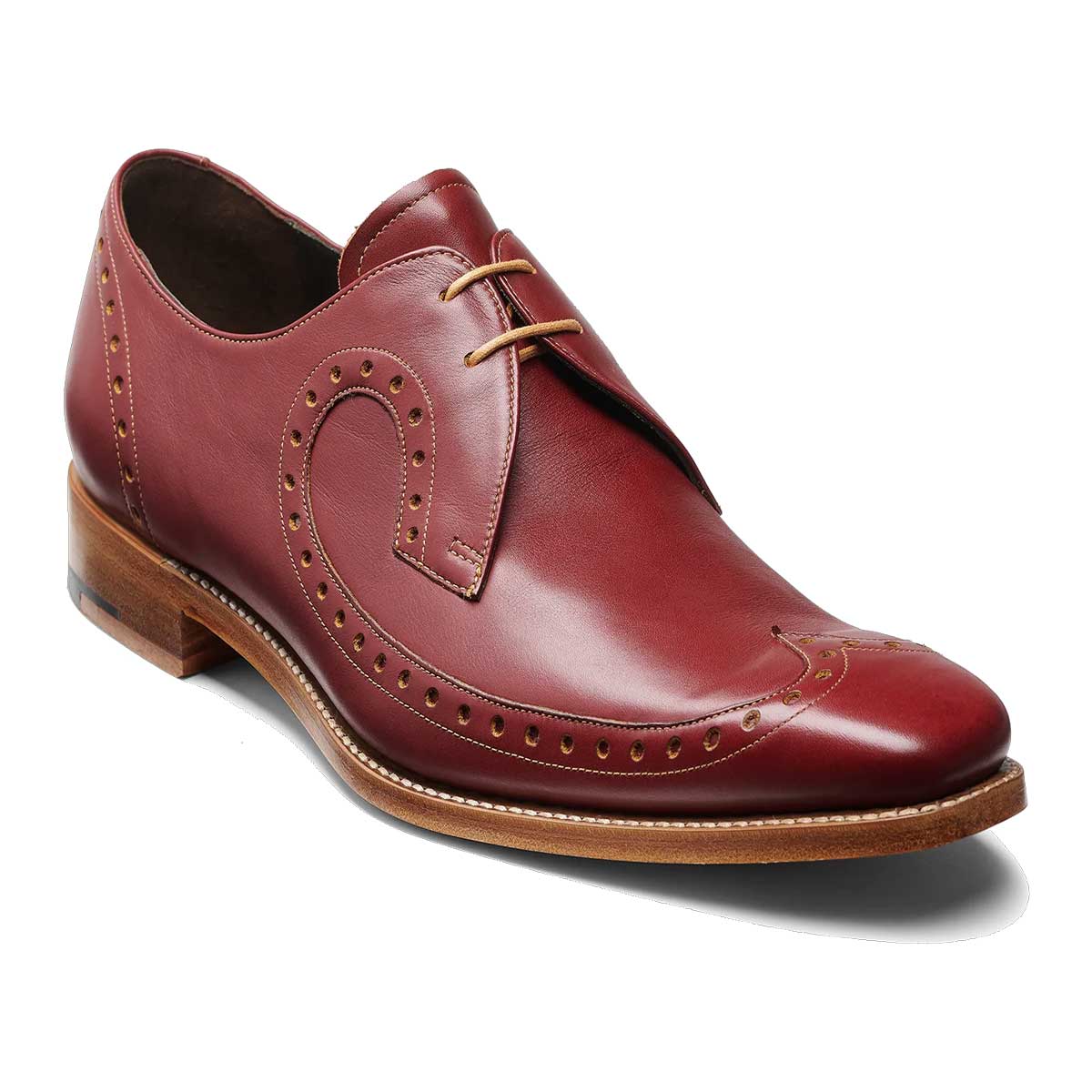 BARKER Woody Shoes - Mens Brogues - Rum & Mustard Calf