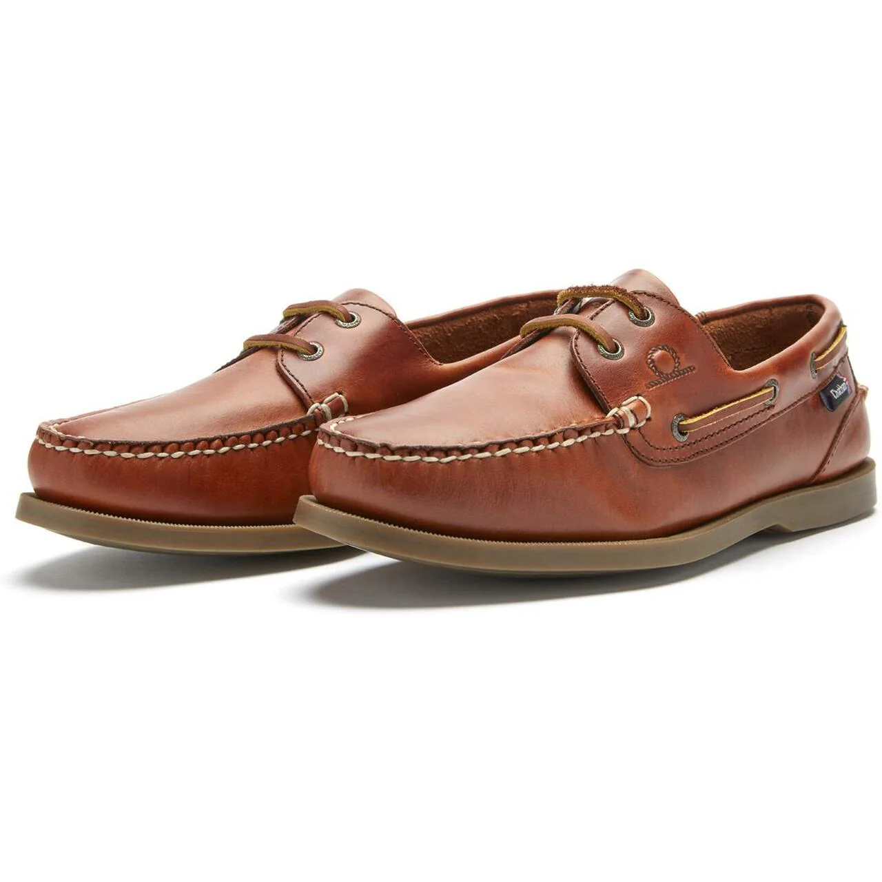 CHATHAM Mens Deck II G2 Leather Boat Shoes - Chestnut - Image 4