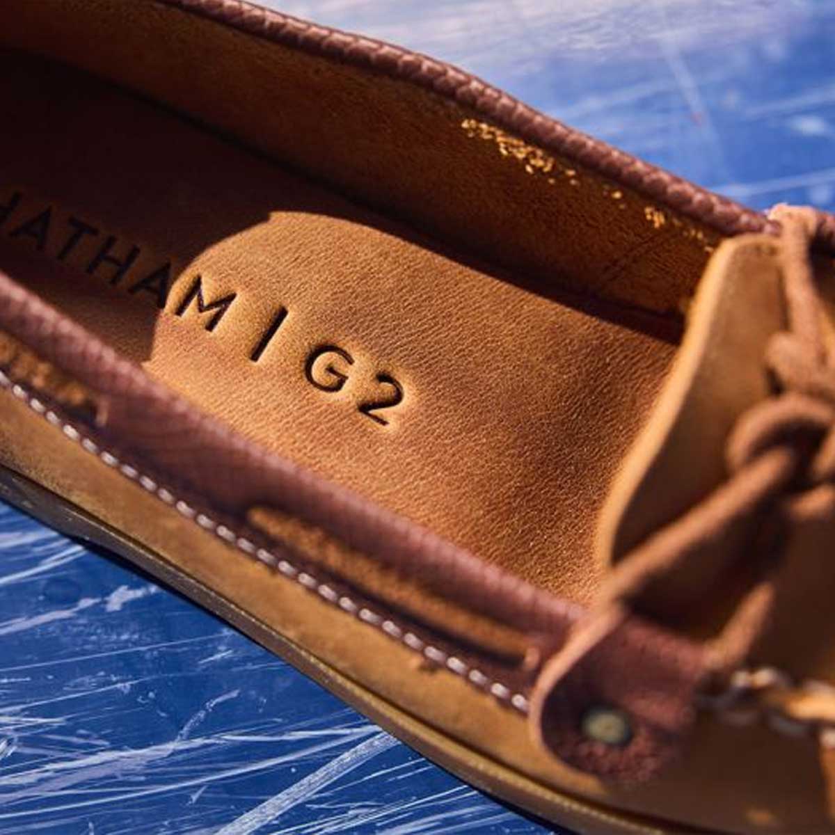 CHATHAM Rota G2 Leather Slip-On Boat Shoes - Women's - Walnut / Brown Snake - Image 3