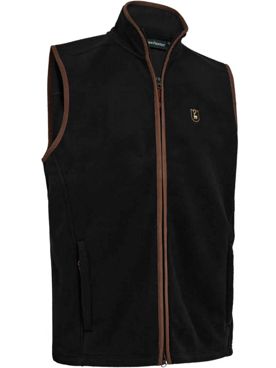 DEERHUNTER Cumbria Fleece Waistcoat - Mens - Anthracite Grey