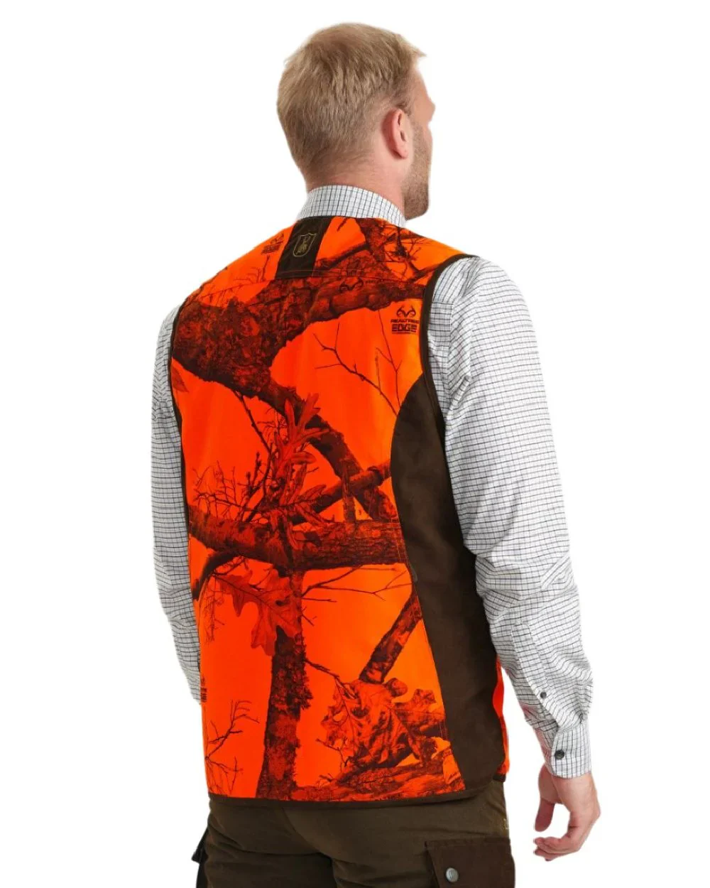 DEERHUNTER Eagle Waistcoat - Mens - Realtree Edge Orange - Image 4