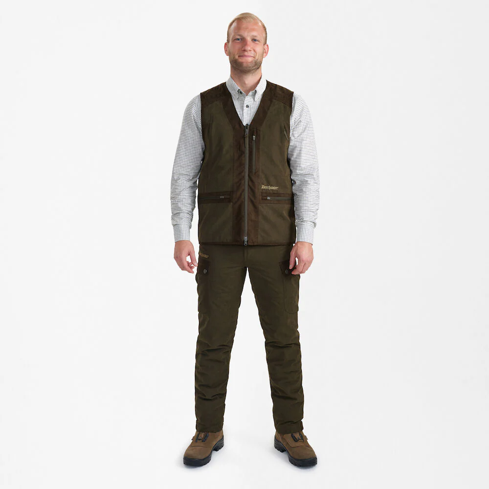 DEERHUNTER Eagle Waistcoat - Mens - Tarmac Green - Image 3