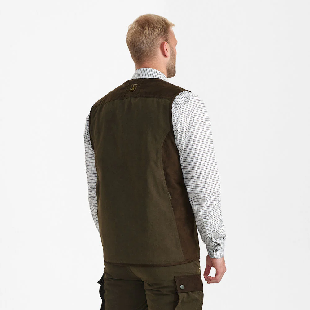 DEERHUNTER Eagle Waistcoat - Mens - Tarmac Green - Image 4