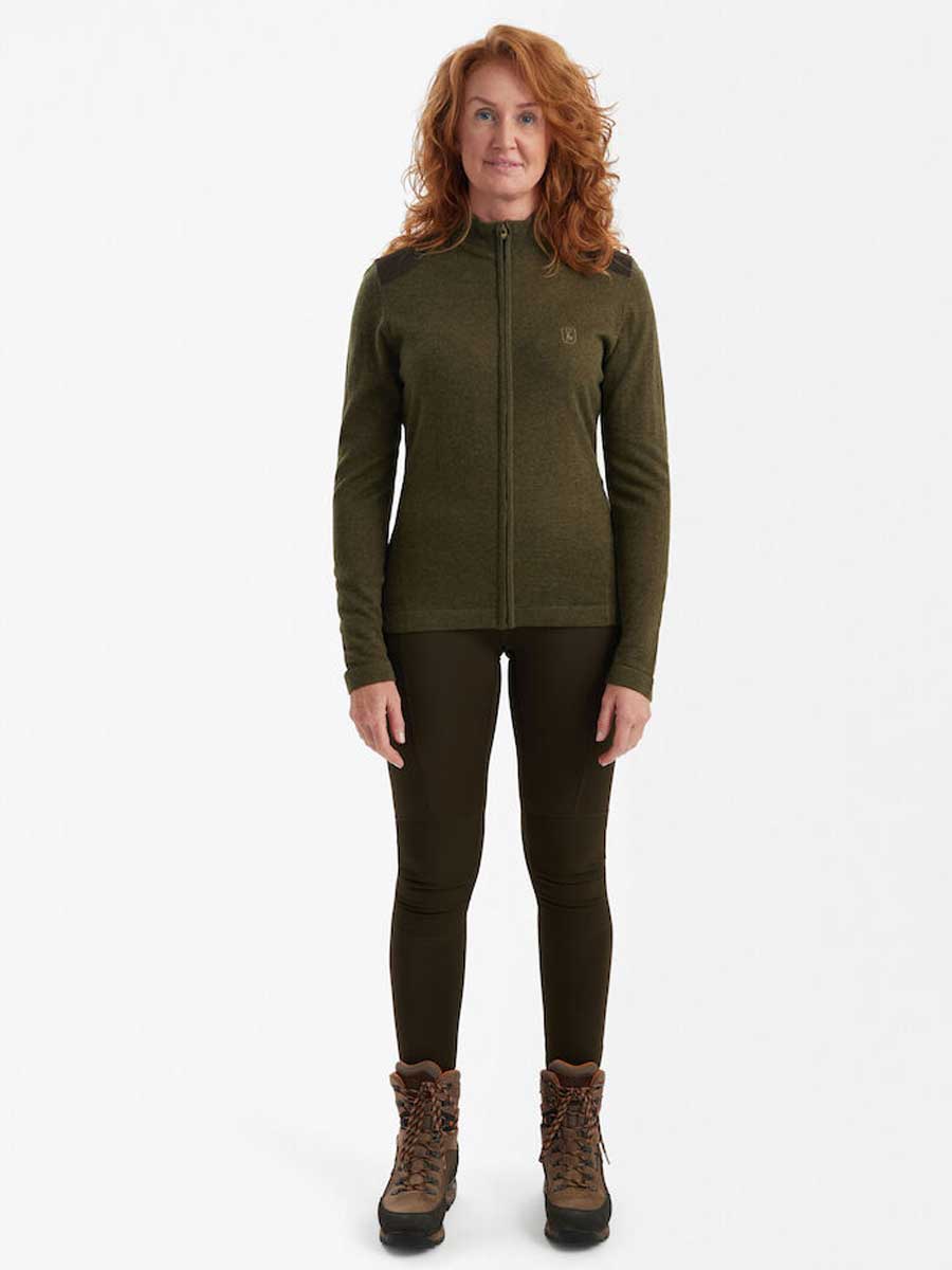 DEERHUNTER Lady Darlington Knit Cardigan - Cypress - Image 4