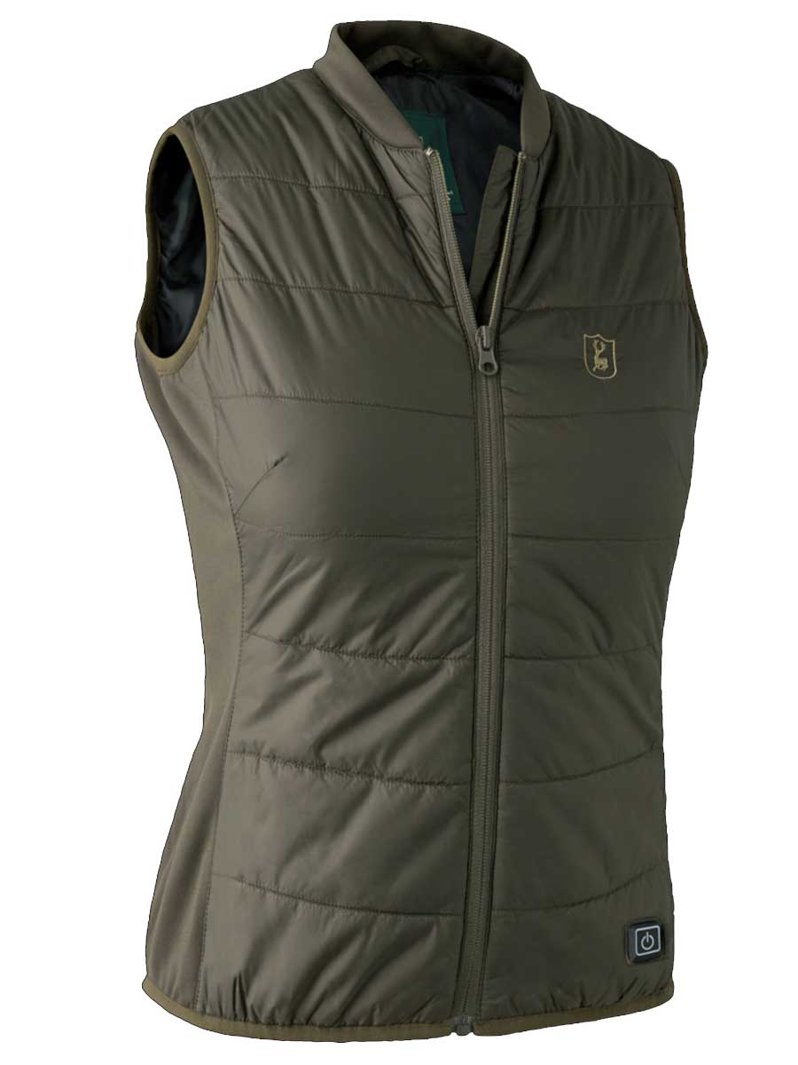 DEERHUNTER Lady Heat Inner Waistcoat - Deep Green - Image 2