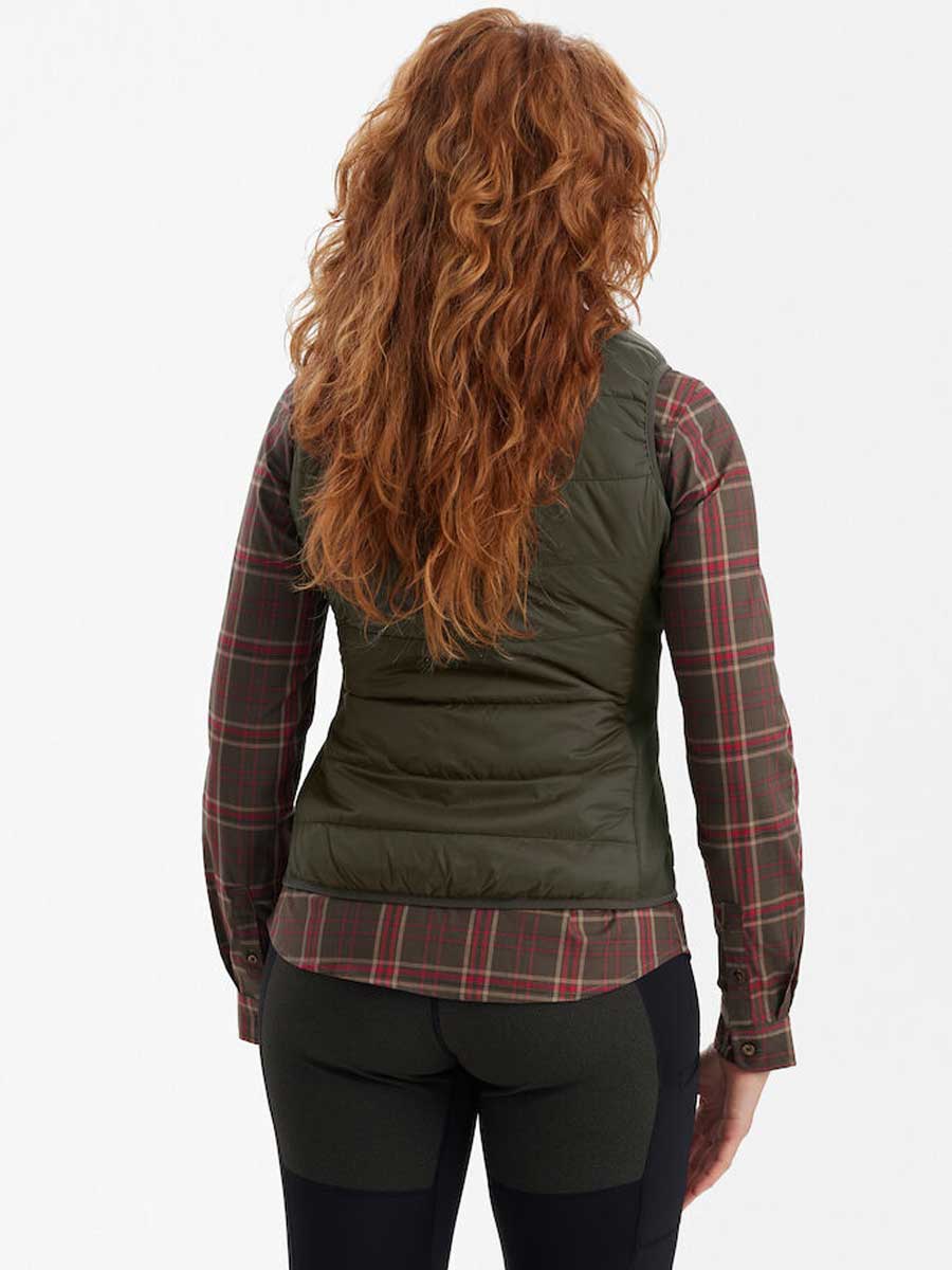 DEERHUNTER Lady Heat Inner Waistcoat - Deep Green - Image 4