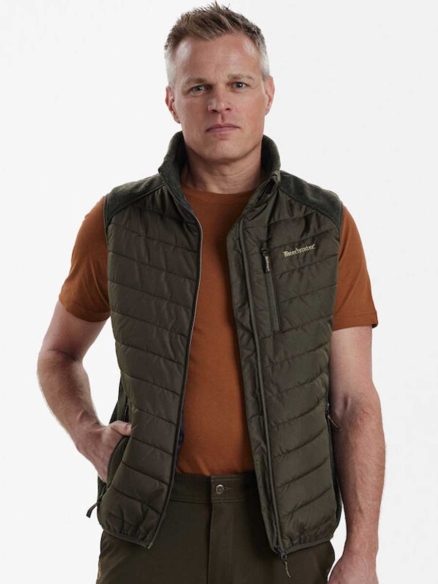 DEERHUNTER Moor Padded Waistcoat w.Knit - Mens - Timber - Image 2