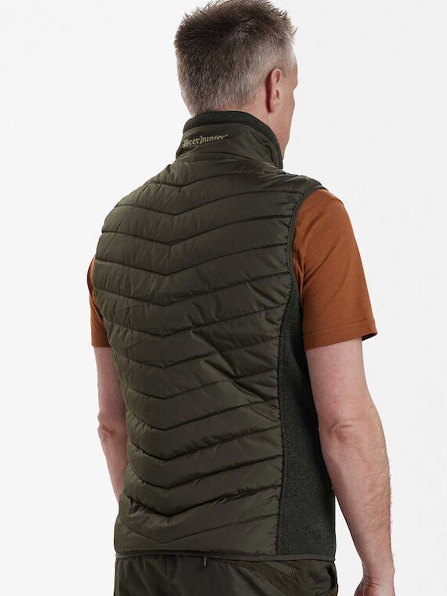 DEERHUNTER Moor Padded Waistcoat w.Knit - Mens - Timber - Image 3