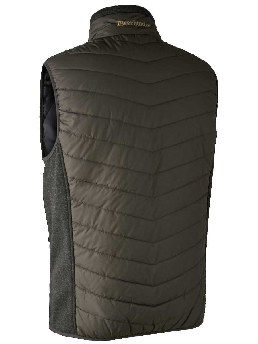 DEERHUNTER Moor Padded Waistcoat w.Knit - Mens - Timber - Image 5