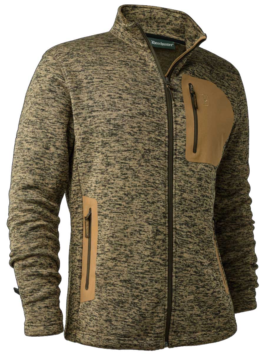 DEERHUNTER Sarek Knitted Jacket - Men's - Butternut Melange - Image 2