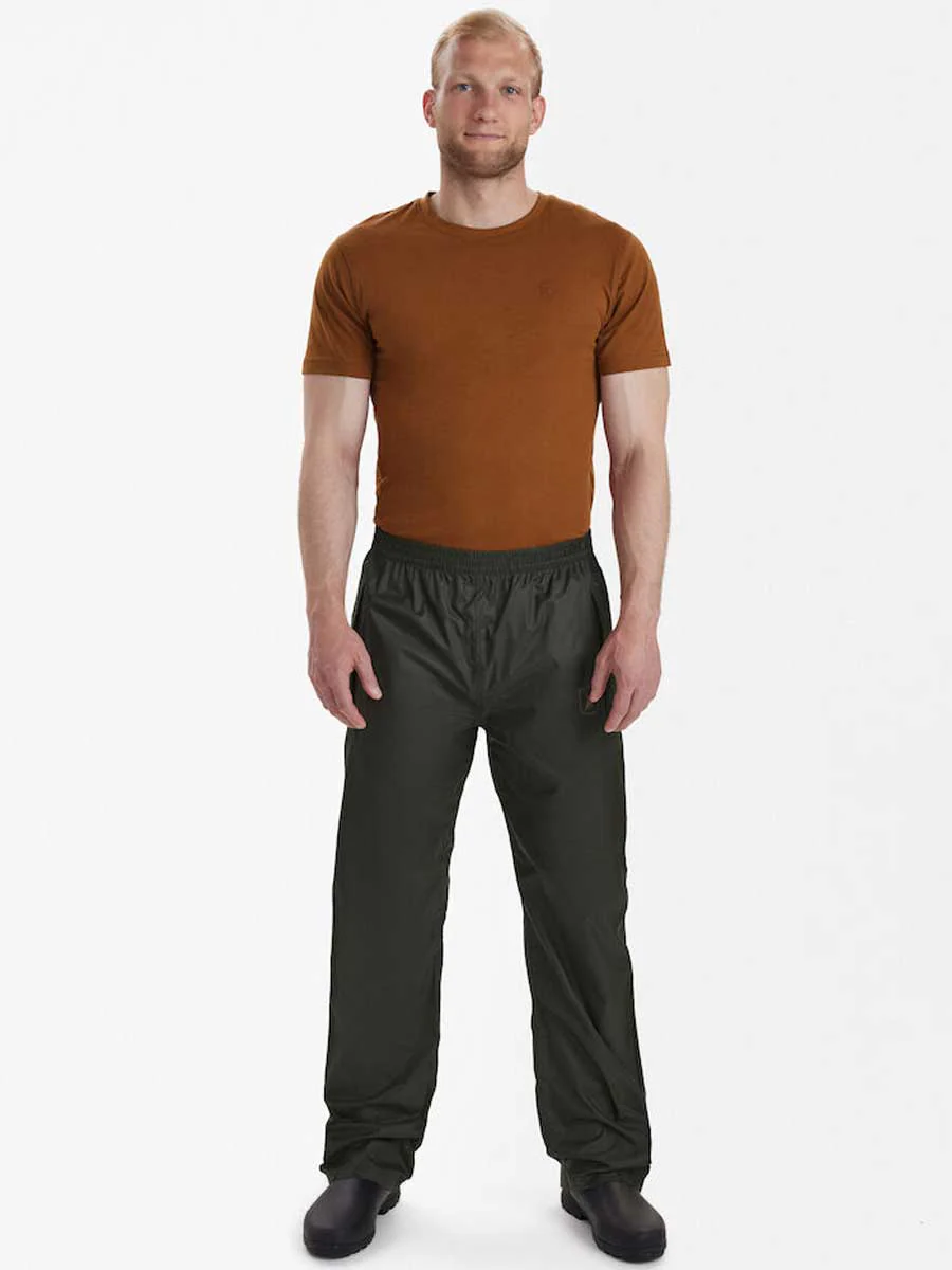 DEERHUNTER Survivor Packable Rain Trousers - Mens - Timber - Image 3