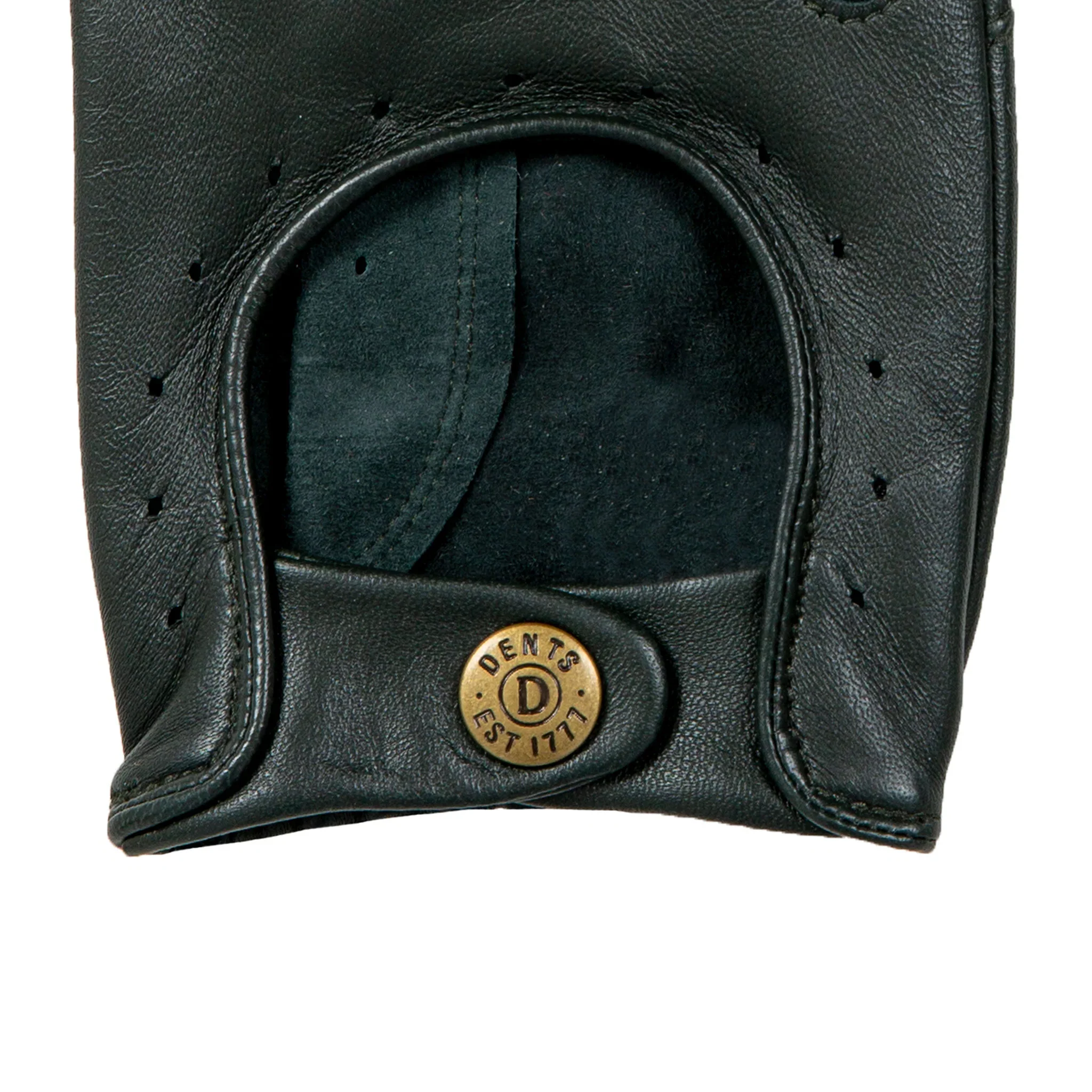 DENTS Delta Men's Classic Leather Driving Gloves - British Racing Green - Image 10